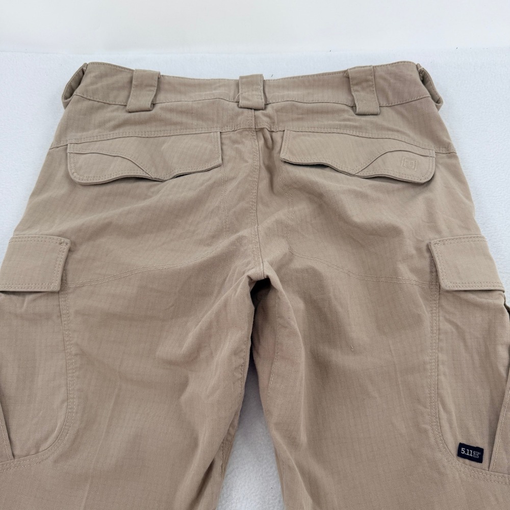 5.11 Tactical Stryke Pants Womens 4 Regular Khaki Tan Ripstop Cargo 64384 Work - Picture 5 of 9